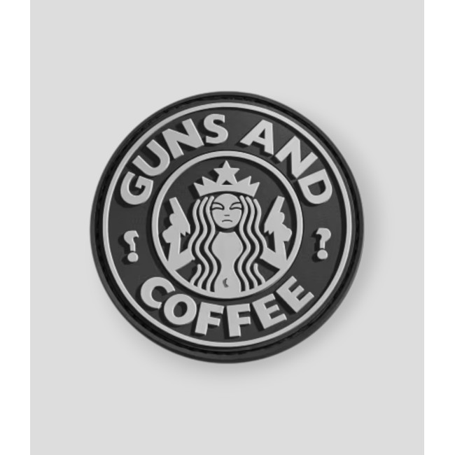 Patch in gomma Guns and Coffee - SWAT - JTG