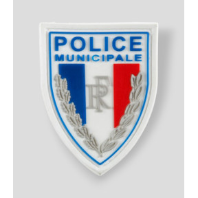 Rubber embleem hoge zichtbaarheid Gemeentepolitie - Ares