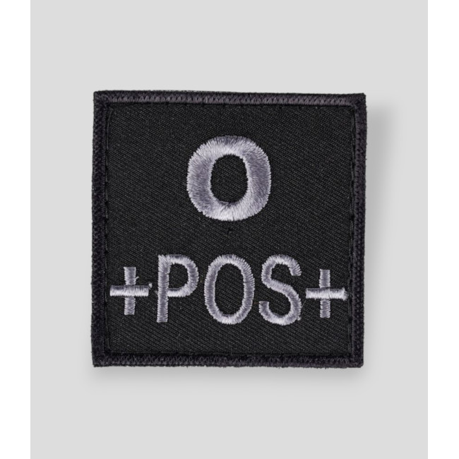 Patch gruppo sanguigno O+ Nero - Ares Patch gruppo sanguigno O+ Nero - Ares