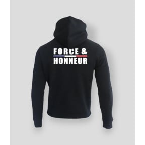 Sudadera 350g Fuerza y Honor Ribete Negro - Summit Outdoor Lifestyle