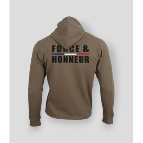 Sweat-shirt Force & Honneur LiserÃ© Moka - Summit Outdoor Lifestyle