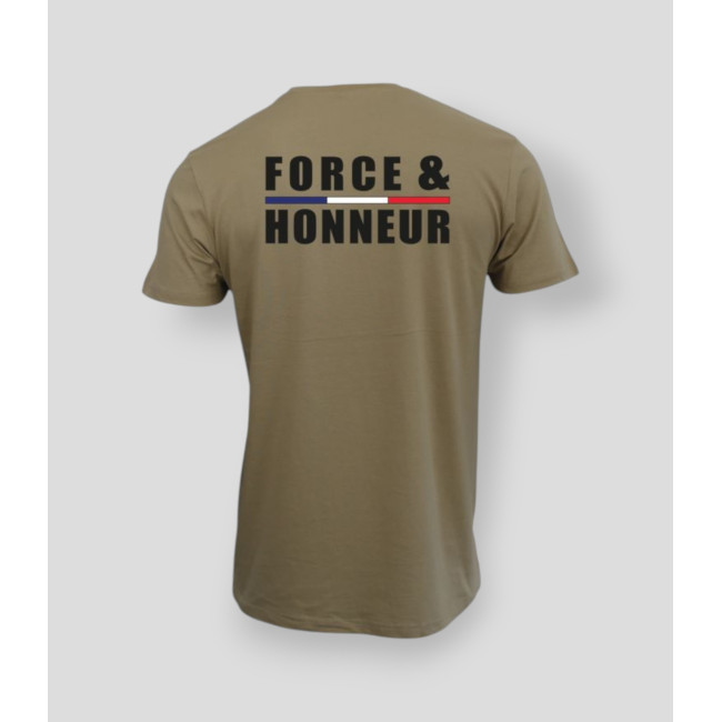 T-shirt Force & Honneur LiserÃ© Coyote - Summit Outdoor Lifestyle
