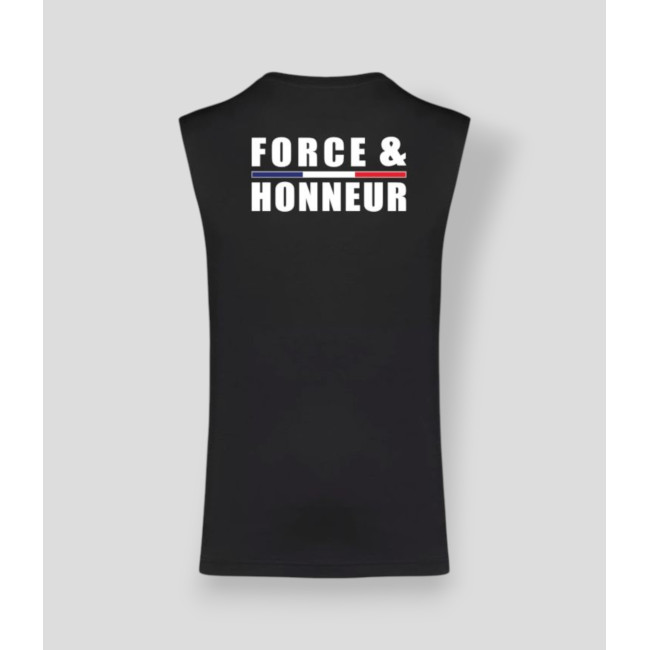 Koszulka bez rękawów Force & honneur Lamówka Czarna - Summit Outdoor Lifestyle