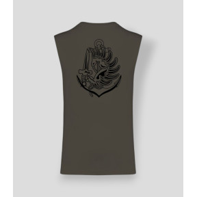T-shirt bez rękawów Colo Dark kakhi - Summit Outdoor Lifestyle