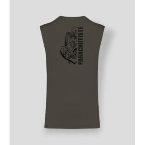 T-shirt sans manche Colo design Dark kakhi - Summit Outdoor Lifestyle
