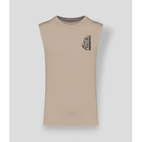 Mouwloos T-shirt Colo design Light sand - Summit Outdoor Lifestyle