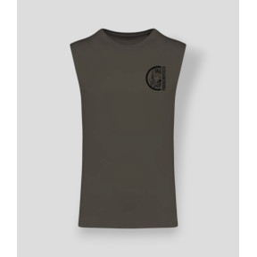 Mouwloos T-shirt Metro design Dark kakhi - Summit Outdoor Lifestyle