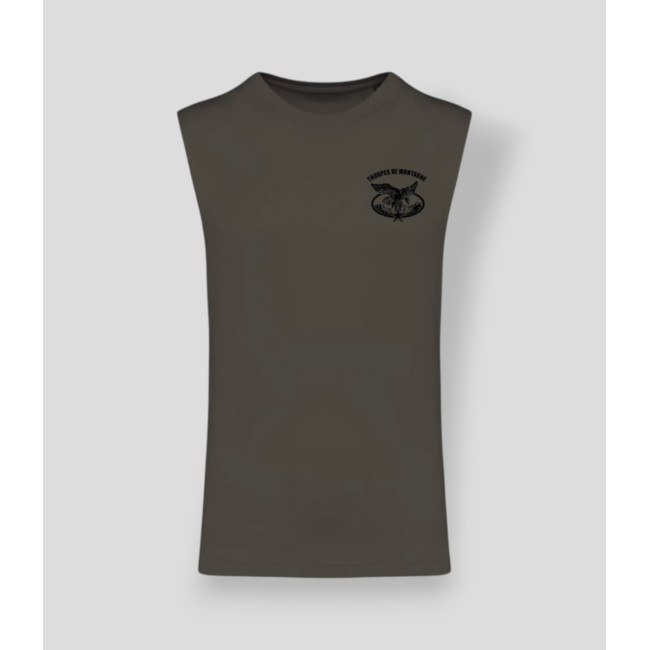 Mouwloos T-shirt Montagne Dark kakhi - Summit Outdoor Lifestyle
