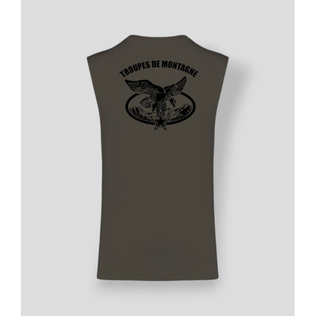 T-shirt sans manche Montagne Dark kakhi - Summit Outdoor Lifestyle