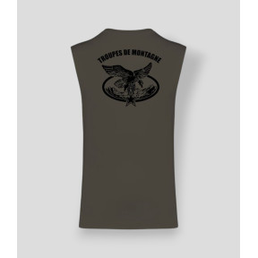 T-shirt bez rękawów Montagne Dark kakhi - Summit Outdoor Lifestyle