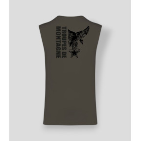 Camiseta sin mangas Montaña diseño Caqui Oscuro - Summit Outdoor Lifestyle