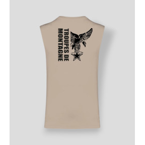 T-shirt sans manche Montagne design Light sand - Summit Outdoor Lifestyle