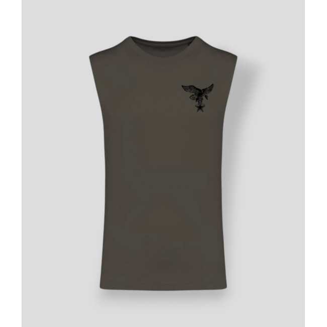 T-shirt sem mangas Montagne France Dark caqui - Summit Outdoor Lifestyle