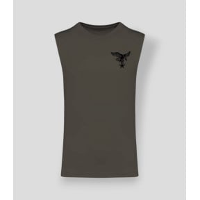 T-shirt sans manche Montagne France Dark kakhi - Summit Outdoor Lifestyle