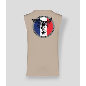 Mouwloos T-shirt Berg Frankrijk Light sand - Summit Outdoor Lifestyle
