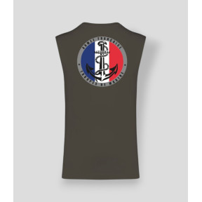 T-shirt sans manche TDM France Dark kakhi - Summit Outdoor Lifestyle