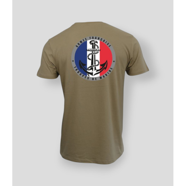 T-shirt Truppe di Marina Francia Coyote - Summit Outdoor Lifestyle