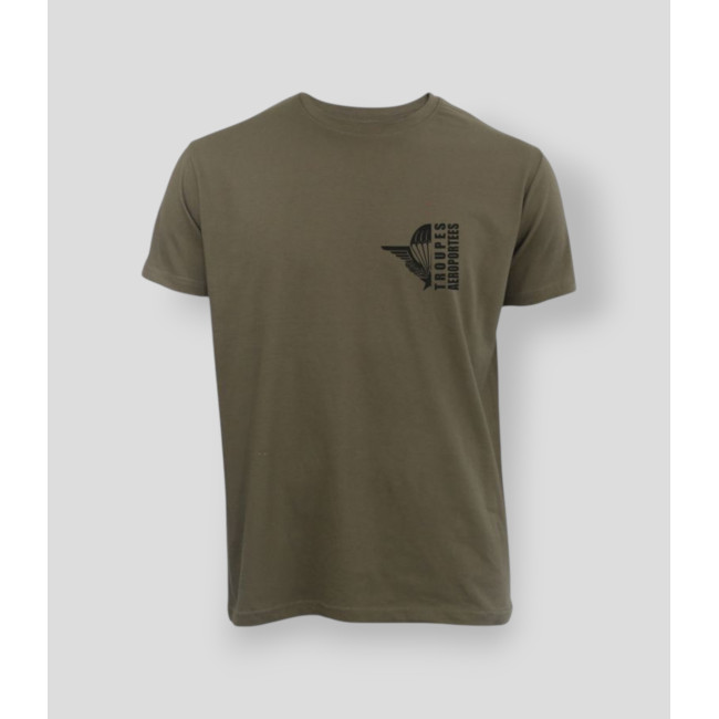 T-shirt Troupes Aéroportées design Kaki - Summit Outdoor Lifestyle
