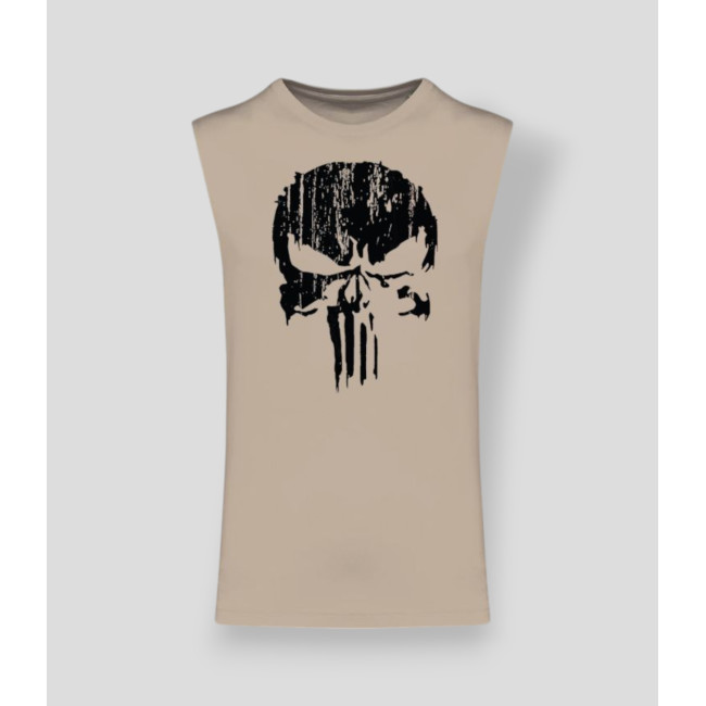 Camiseta sin mangas Punisher Negro Light Sand - Summit Outdoor Lifestyle