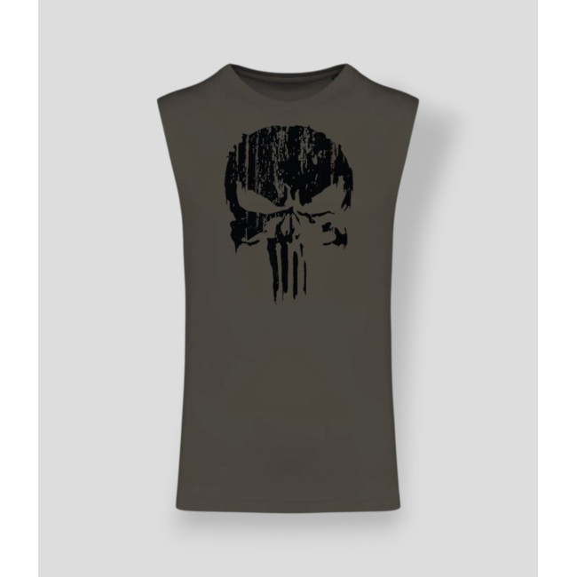 Ärmelloses T-Shirt Punisher Schwarz Dunkel Khaki - Summit Outdoor Lifestyle