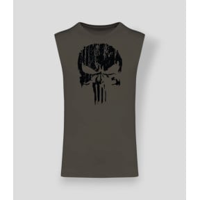T-shirt sans manche Punisher Noir Dark kakhi - Summit Outdoor Lifestyle