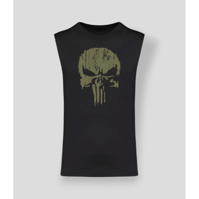 Mouwloos T-shirt Punisher Kakhi Zwart - Summit Outdoor Lifestyle