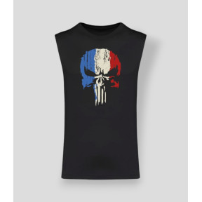 Camisola sem Mangas Punisher França Preta - Summit Outdoor Lifestyle