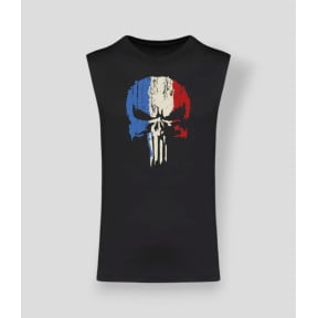 Camiseta sin mangas Punisher France Negro - Summit Outdoor Lifestyle
