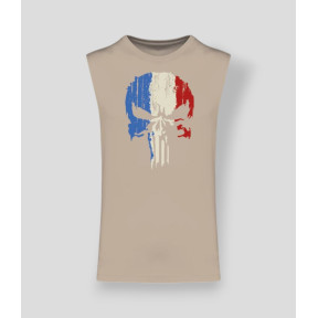 Mouwloos T-shirt Punisher Frankrijk Light sand - Summit Outdoor Lifestyle