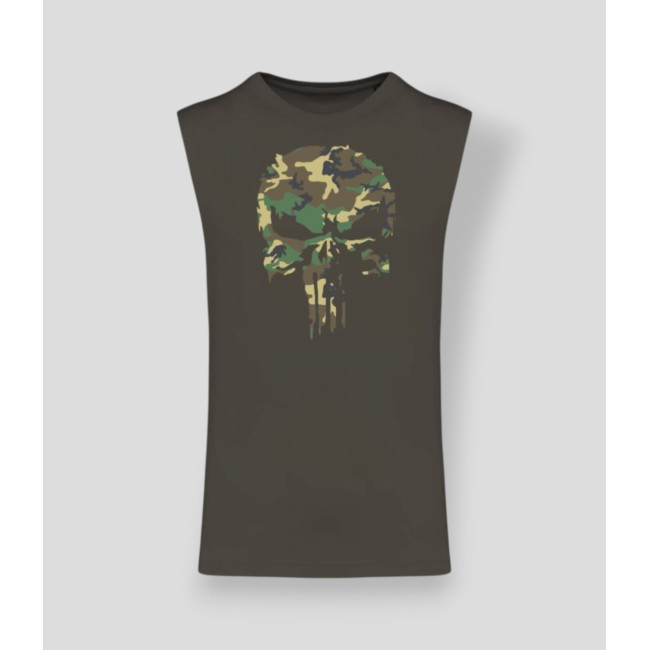 T-shirt sans manche Punisher Camo Dark kakhi - Summit Outdoor Lifestyle