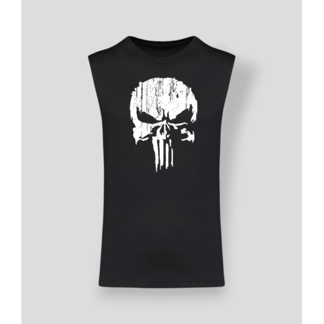 T-shirt sans manche Punisher Blanc Noir - Summit Outdoor Lifestyle
