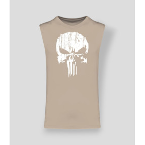 Koszulka bez rękawów Punisher Biały Light sand - Summit Outdoor Lifestyle