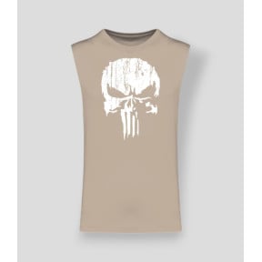 Koszulka bez rękawów Punisher Biały Light sand - Summit Outdoor Lifestyle