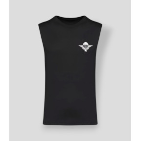 T-shirt sem mangas Paraquedista França Preto - Summit Outdoor Lifestyle