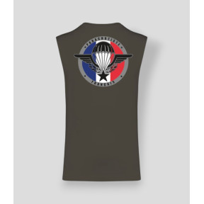 Koszulka bez rękawów Para Francja Dark kakhi - Summit Outdoor Lifestyle
