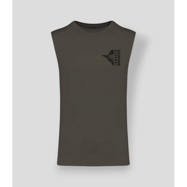 T-shirt sans manche Para design Dark kakhi - Summit Outdoor Lifestyle