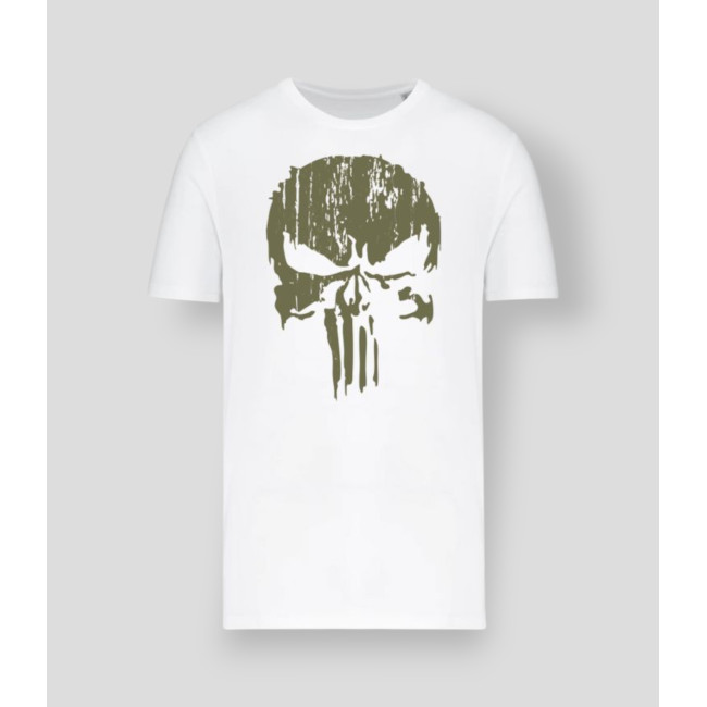 T-shirt Punisher Kaki Bianca - Summit Outdoor Lifestyle