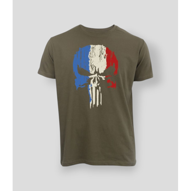 Camiseta Punisher France Caqui - Summit Outdoor Lifestyle