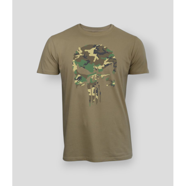 T-shirt Punisher Camo Coyote - Summit Outdoor Lifestyle