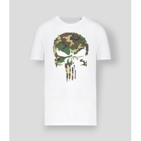 T-shirt Punisher Camo Blanc - Summit Outdoor Lifestyle