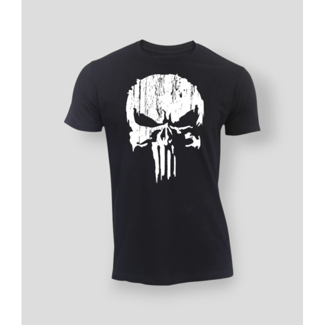 T-shirt Punisher Wit Zwart - Summit Outdoor Lifestyle