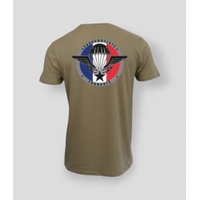 T-shirt Parachutist Frankrijk Coyote - Summit Outdoor Lifestyle