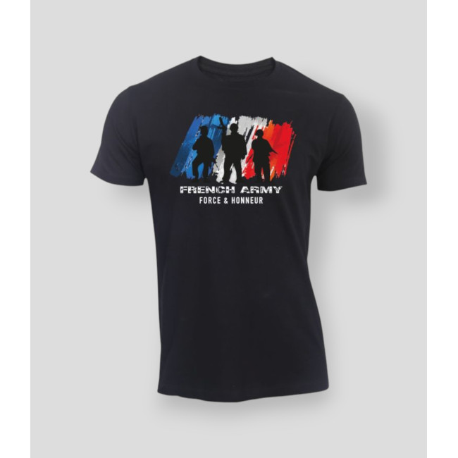 T-shirt Francuska Armia F&H Czarny - Summit Outdoor Lifestyle