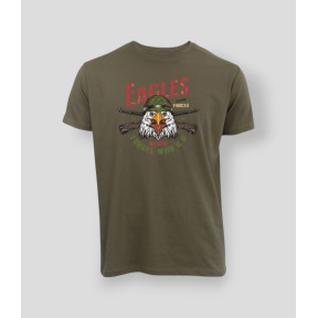 T-shirt Eagle never forget Khaki - Summit Outdoor Lifestyle