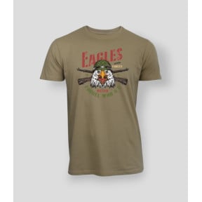 T-shirt Eagle never forget Coyote - Summit Outdoor Lifestyle