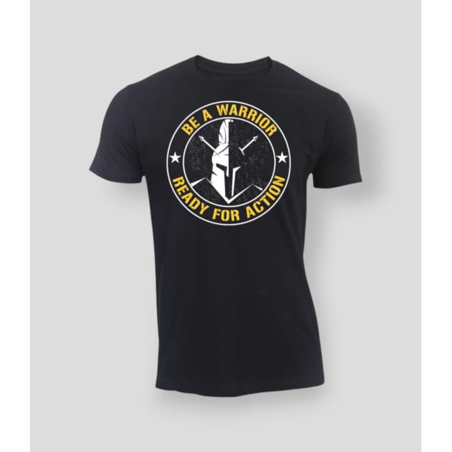 T-shirt Be a warrior Nero - Summit Outdoor Lifestyle