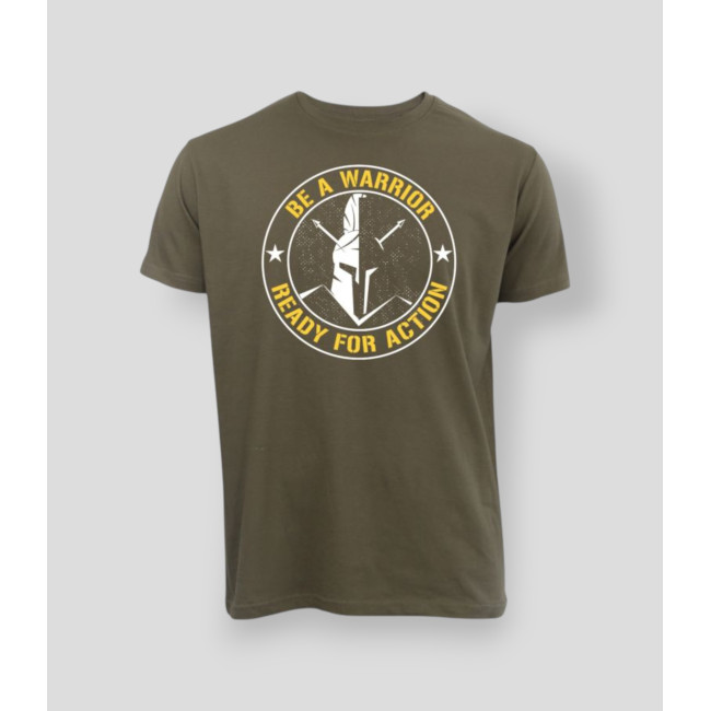T-shirt Be a warrior Khaki - Summit Outdoor Lifestyle