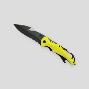 Coltello di sicurezza EMERGENCY giallo fluorescente - Baladéo