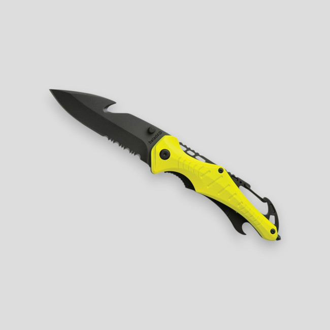Couteau de sécurité EMERGENCY jaune fluo - Baladéo