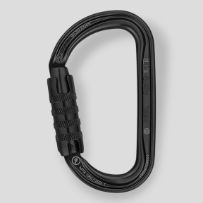 Asymmetrischer ultraleichter Karabiner Sm'D mit Triact-Lock® Verriegelung - Schwarz - Petzl